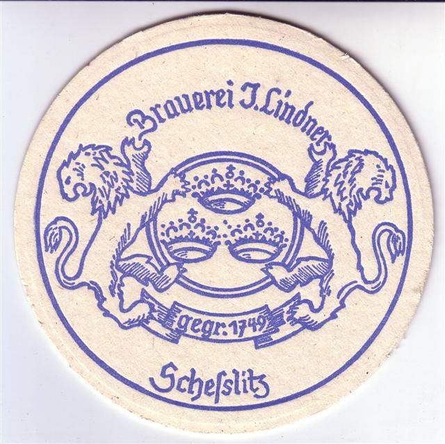 schesslitz ba-by lindner rund 1a (215-zwei löwen-drei kronen-blau)